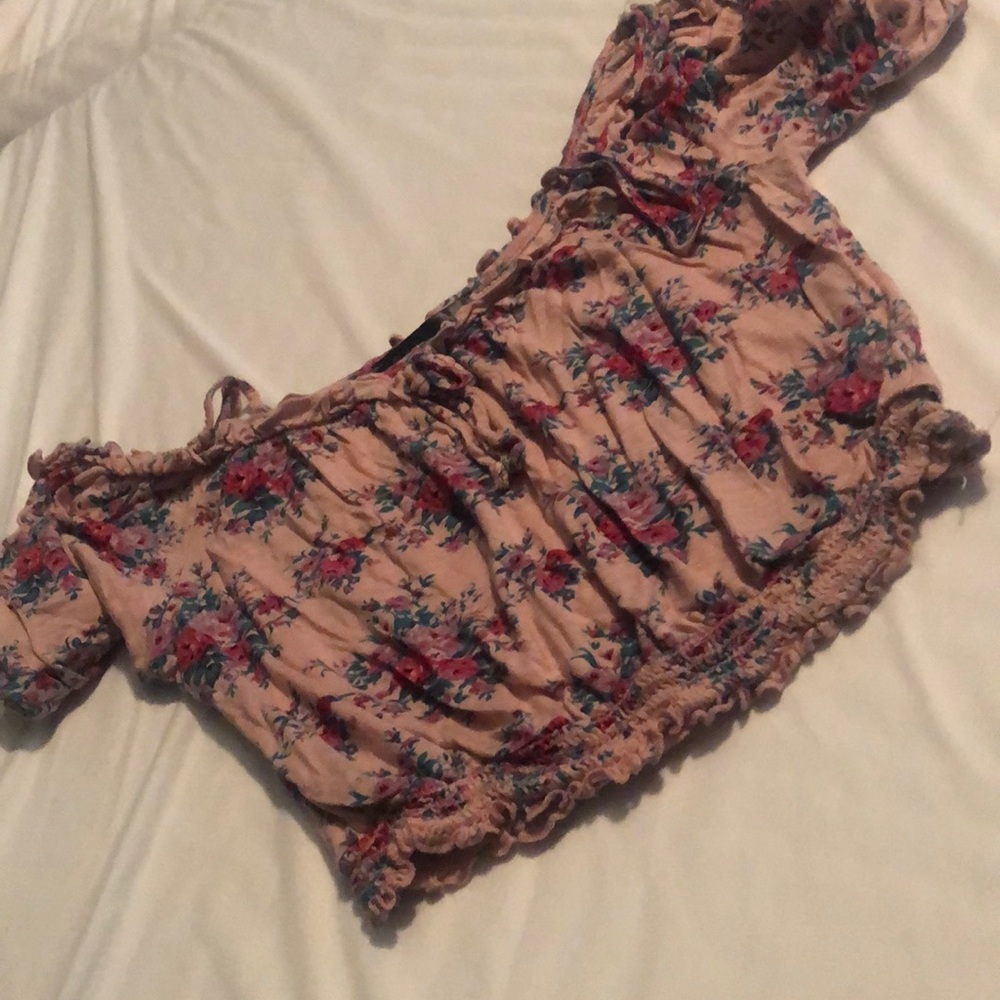 Crop top no shoulder